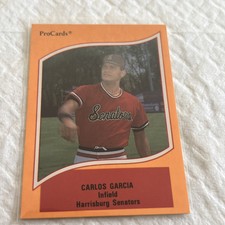 1990 ProCards A & AA Minor League Stars Carlos Garcia #28-With Cover Sleeve-
