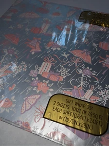 Carta da imballaggio doccia matrimonio-saluti americani-argento/rosa vintage 2 fogli regalo - Foto 1 di 5