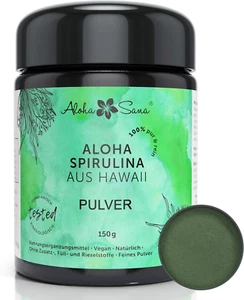 Aloha Sana - Hawaii Spirulina Pacifica Algen Pulver, Ultraviolettglas - 150G - Bild 1 von 6