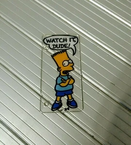 Data East Simpsons Pinball machine Shooter Lane Bart Plastic - Picture 1 of 1