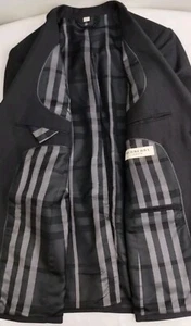 Burberry London Marsden Jacket Mens Gray Sport Coat Nova Liner Elbow Patchs 36 R - Picture 1 of 15