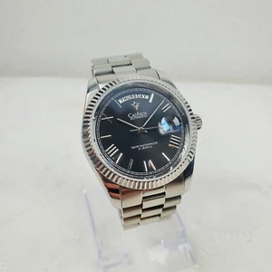 CADISEN C-8185G AUTOMATIC 8285 MOVEMENT PRESIDENTIAL ROMAN BLACK MEN'S WATCH  - Picture 1 of 11