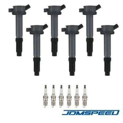6pcs Ignition Coil & Spark Plug Kit Fit 2006-2012 Ford Escape Fusion 3.0L UF486  - Image 1 of 4