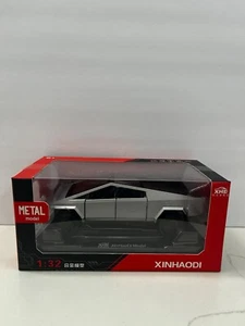 Rare Turquoise Tesla Cybertruck Metal Model 1:32 Xinhaodi Sound Light Open Box - Picture 1 of 2