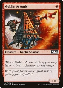 Goblin Incendio (147) Set Base 2021 M21 MTG Magic - Foto 1 di 1