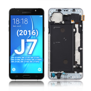 For Samsung Galaxy J7 2016 SM-J710F LCD Screen Display Original 5.5AMOLED +frame