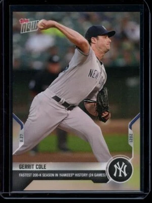 2021 Topps Now #722 Gerrit Cole Base Card - Image 1 of 2