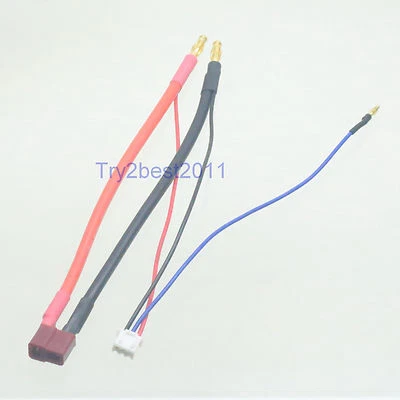 4MM Bullet Connector+Deans T Plug Wire,RC Evader BX Car lipo battery - Image 1 of 2