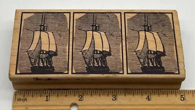 SELLO DE GOMA MAGENTA NINA PINTA SANTA MARIA BARCOS VIAJE GALEÓN ESPAÑOL Foto 1 de 3