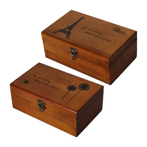 Wooden Storage Box Sewing Toolbox Storage Box - Picture 1 of 11