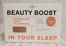 Shine Beauty Boost Hydrating Satin Pillowcase BLUSH PINK Standard 20 in x 30 in