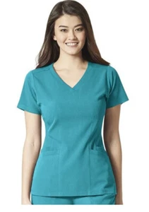 New Wink Aero Women's Flex Back V-Neck Scrub Top 6129 - Picture 1 of 7