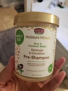 African Pride Moisture Miracle Pre-Shampoo Hair Detangler Aloe & Coconut Water - Picture 1 of 8