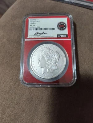 2023 Fiji Morgan Dollar S$1 MS-70 NGC 1884 - Image 1 of 2