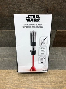Star Wars Lightsaber Jedi Knight Darth Vader Hand Blender Mixer Red NEW 10A - Picture 1 of 4