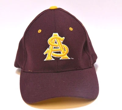 NCAA ZEPHYR STRETCH FIT ARIZONA STATE SUN DEVILS EMBROIDERED BASEBALL CAP - Image 1 of 4