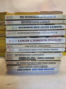 Lot Of 12 Louis L' Amour Paperback Books Western Frontier Adventure Romance - Imagen 1 de 8