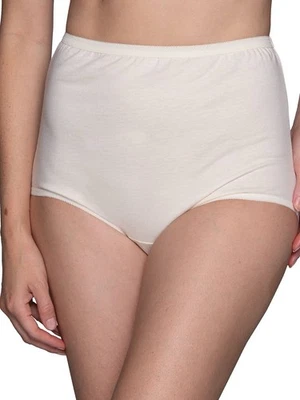 Paquete de 3 bragas Vanity Fair Perfectly Yours cintura alta para mujer talla 7/L crema EE. UU. Foto 1 de 4
