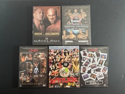 WWE TNA DVD Collection Wrestlemania Backlash Attitude Collection Etc - Image 1 of 4