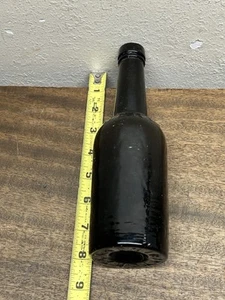 KARONI BITTERGLAS DUNKELOLIVGRÜN 1890er Jahre ~ Schulter & Boden geprägt - Bild 1 von 9