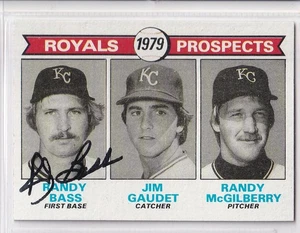 Randy Bass 1979 Topps RC CARD 2x Triple Crown Japan SIGNED バース AUTOGRAPH ROOKIE - Picture 1 of 1