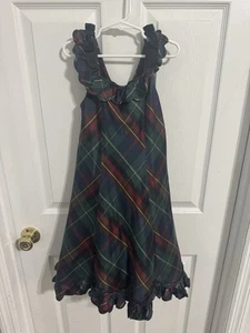 Ralph Lauren Girls Size 6 Red, Green & Blue Plaid Holiday Dress - Picture 1 of 7