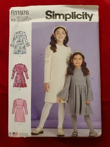 Vestido Simplicity Niñas Manga Campana Patrón R11976 Talla 7-14 Envío Gratis - Imagen 1 de 2