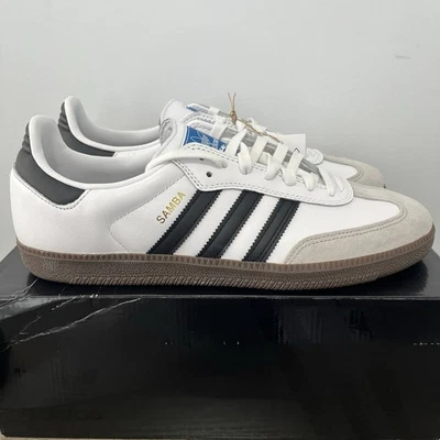 New Adidas Samba ADV Size 11 Us Men’s Sneakers White/Black Gum Style GZ8477 - Image 1 of 4
