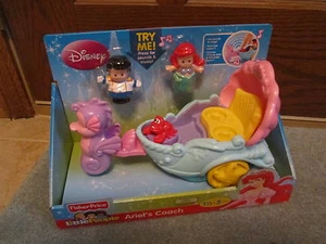 NEW Fisher Price Little People Princess Songs Palace coach Ariel Eric Sebastian - Picture 1 of 1