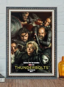 THUNDERBOLTS (Marvel Studios) Poster, Thunderbolts Classic Vintage Film Poster - Picture 1 of 3