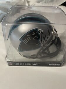 Cam Newton signed Carolina Panthers Riddell mini helmet Authentic Autograph