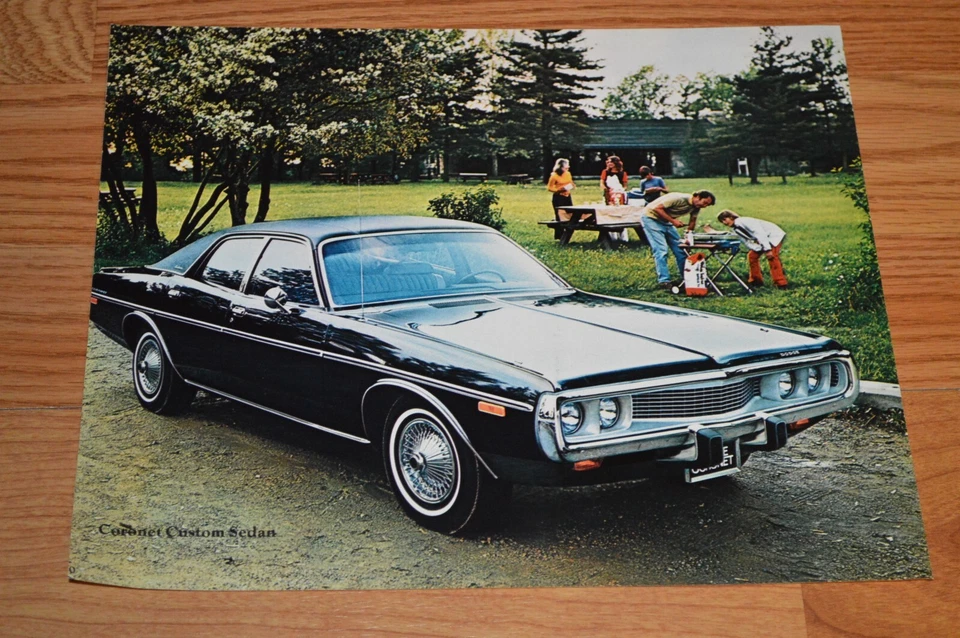 1973 DODGE CORONET CUSTOM ORIGINAL DEALER ADVERTISEMENT PRINT AD-73 - Image 1 of 1