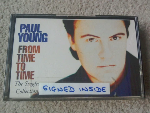 Paul Young Autograph (Signed Cassette - 'From Time to Time') obtained personally Cover