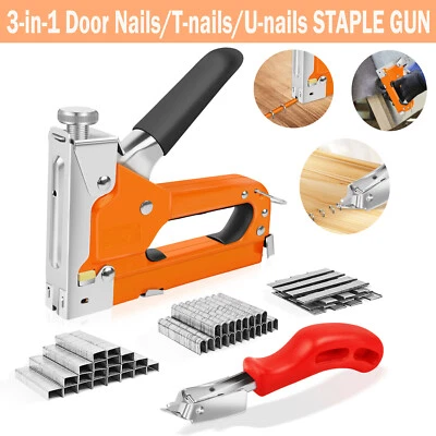 Handtacker DIY - 3 in 1 Tacker Für Holz Stoff Möbel Dachpappe - Tackerpistole - Bild 1 von 4