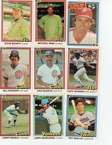 1981 DONRUSS Baseball Complete Your Set 250-500