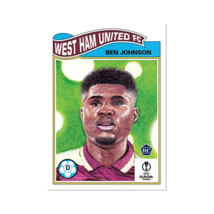 Topps UCL Living Set - Tarjeta 425 - Ben Johnson - West Ham United - Imagen 1 de 2