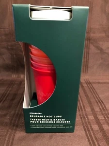 NEW Starbucks 2019 Fall Winter Christmas REUSABLE HOT CUPS - Picture 1 of 2