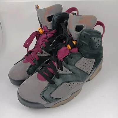 Nike Air Jordan 6 Retro Burdeos CT8529-063 OG Negro Gris Púrpura Talla 9 Para hombres Foto 1 de 4
