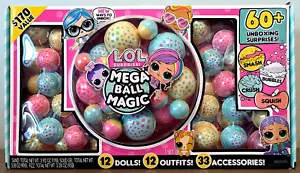 LOL Surprise! Mega Ball Magic Huge Collectible Doll Set (60+ LOL Surprises) - Picture 1 of 3