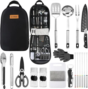 Camping Cookware Storage Bag - Camping Cooking Utensils Set Bag Camping Tool Por - Picture 1 of 12