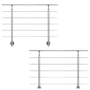 DOLLE Geländer Set Aluminium Handlauf Treppe Balkon Terrasse Brüstung Bausatz - Bild 1 von 30