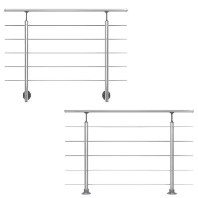 DOLLE Geländer Bausatz Aluminium Handlauf Treppe Balkon Brüstung inkl. Schrauben - Bild 1 von 4