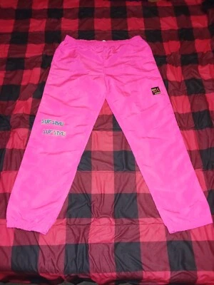 Women's Surf Style Hot Pink Wind breaker Nylon Jogger From The 90s  - Image 1 of 4