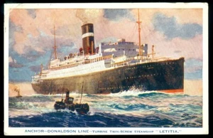 DAMPFSCHIFF LETITIA, ANKER-DONALDSON LINE POSTKARTE - Bild 1 von 1