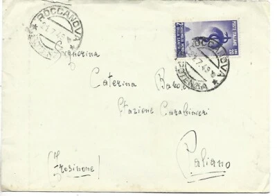 ITALIA 1949 20L SALUD AISLADA EN CUBIERTA DE ROCCANOVA POTENZA A PALIANO FROSIN Foto 1 de 2