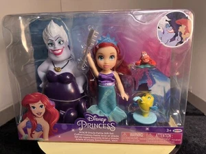 2022 Jakks Pacific Disney Princesa Ariel y Úrsula Pequeño Set de Regalo Nuevo - Imagen 1 de 11
