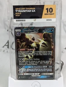 Tyranitar GX Holo 121/214 2018 Lost Thunder - Ace 10 Gem Mint - Picture 1 of 1