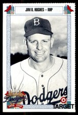 1990 TARGET DODGERS - #369 JIM HUGHES BROOKLYN DODGERS