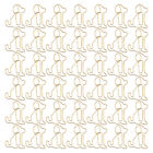  100 Pcs Sitting Dog Paper Clip Caligraphy Book Books for Modeling