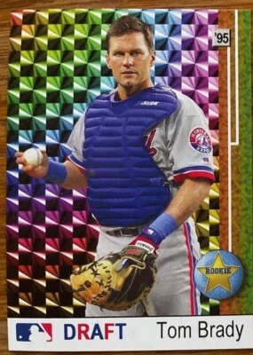 Tarjeta de béisbol de novato Tom Brady Expos #12 RC Montreal Card SHIMMER SP Foto 1 de 2